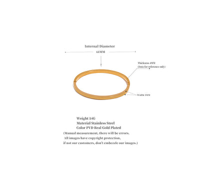 Width Clasp Cuff Bangle