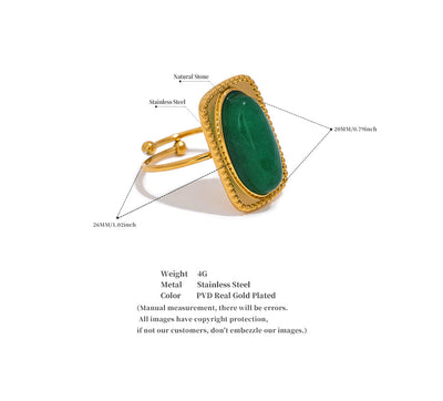 Stone Square Ring