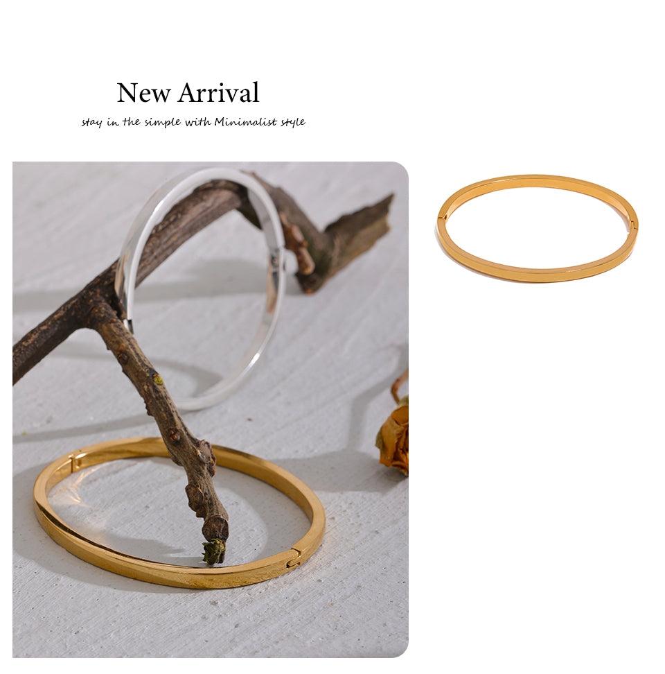 Width Clasp Cuff Bangle