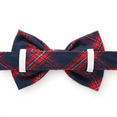 Kingston Plaid Flannel Dog Bow Tie