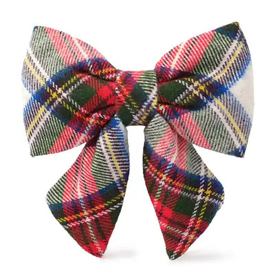 Regent Plaid Flannel Lady Dog Bow Tie