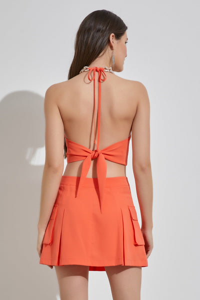 Marqueen Chain Halter Top
