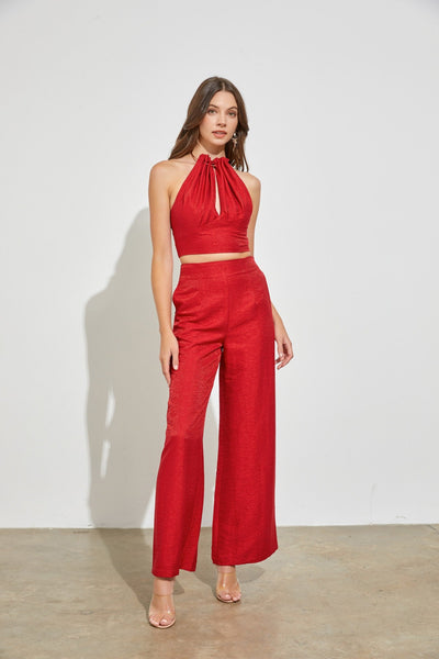 Rome Halter Crop Top