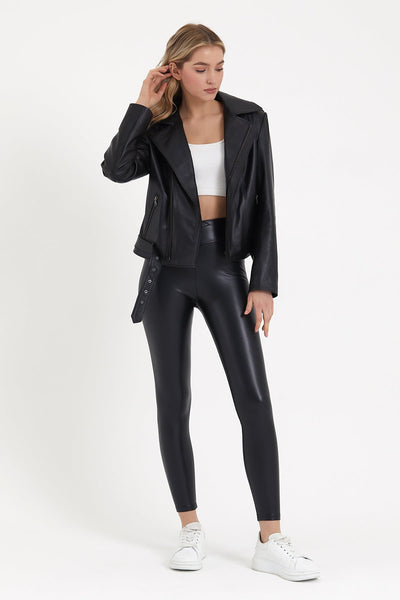 LAMB LEATHER BIKER