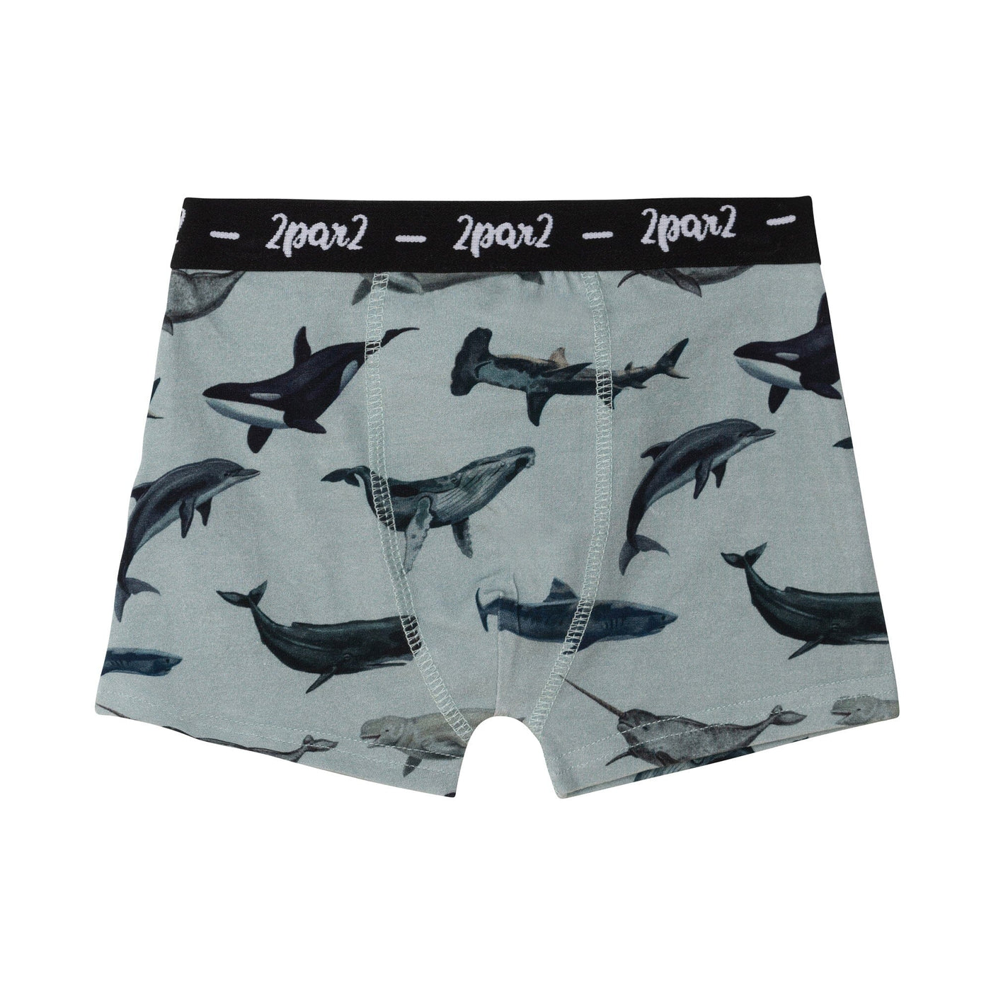 Printed Boxer Short Blue Sharks & Whales