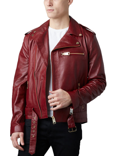 Perfecto Leather Biker - Burgundy