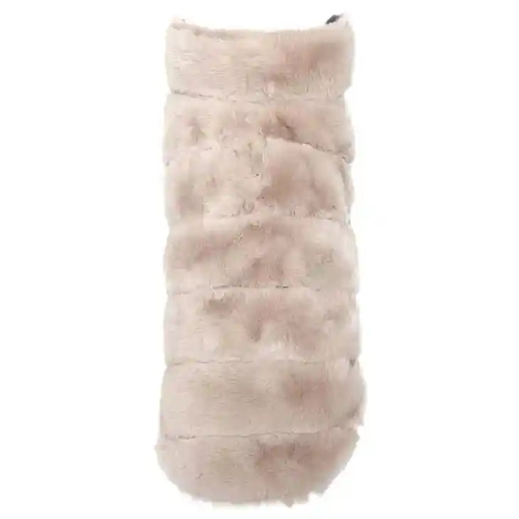 Pink Faux Fur Dog Coat