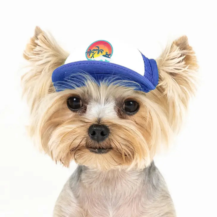 Surfer Dog Trucker Hat for Dogs