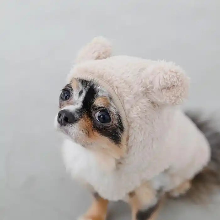 Bear Fleece Dog Hoodie