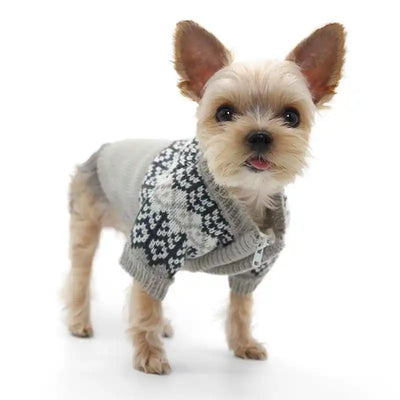 Icelandic Zip-up Dog Sweater