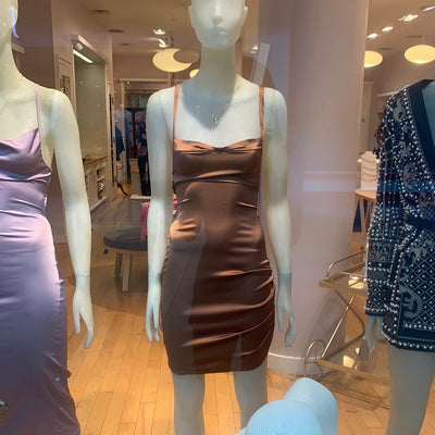 Sexy slip open back dress