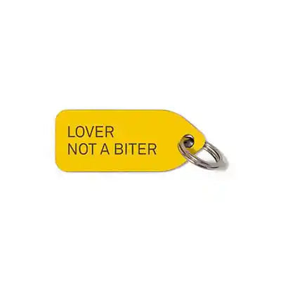 'Lover Not A Biter' Dog Collar Charm