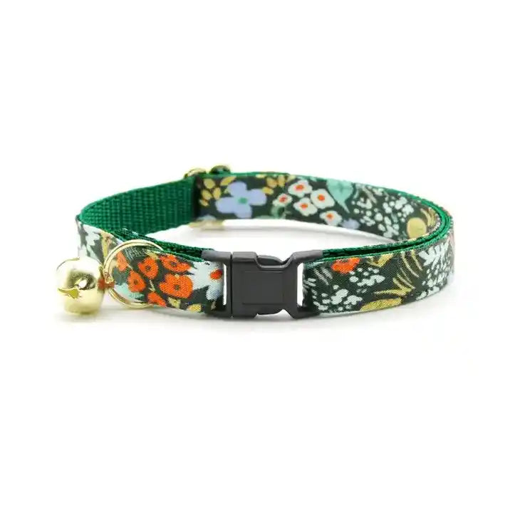 Meadow Pet Collar - Breakaway Buckle for Cats or Non-breakaway for Small Dogs