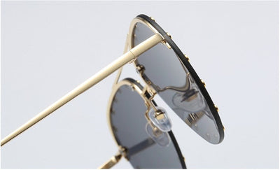 Studded Aviator Sunglasses