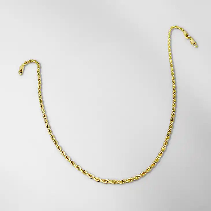 18k Gold Filled 3mm Rope Chain